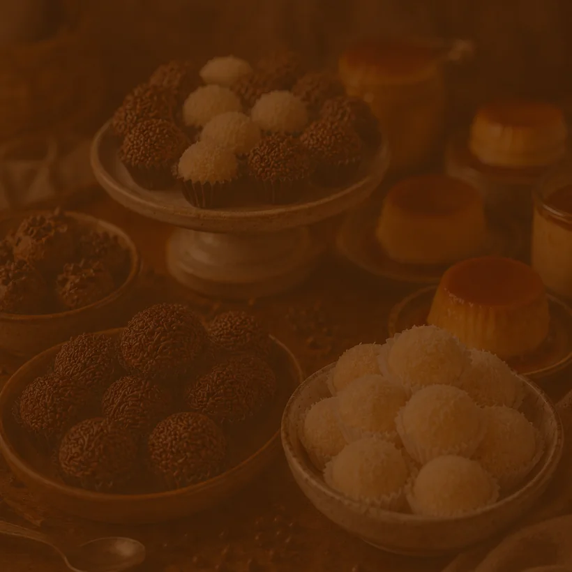 Doces tortas e brigadeiros no Gonzaga Santos